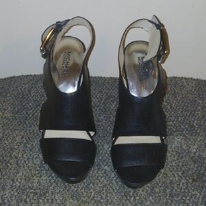 Michael Kors Black Women's Sandals Size 9 Carla Platform